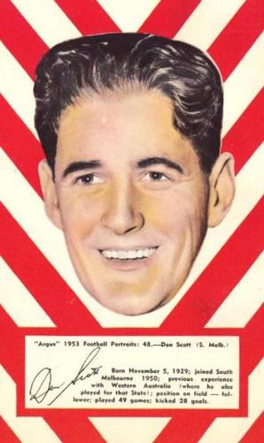 1953 Argus Football Portraits #48 Don Scott Front